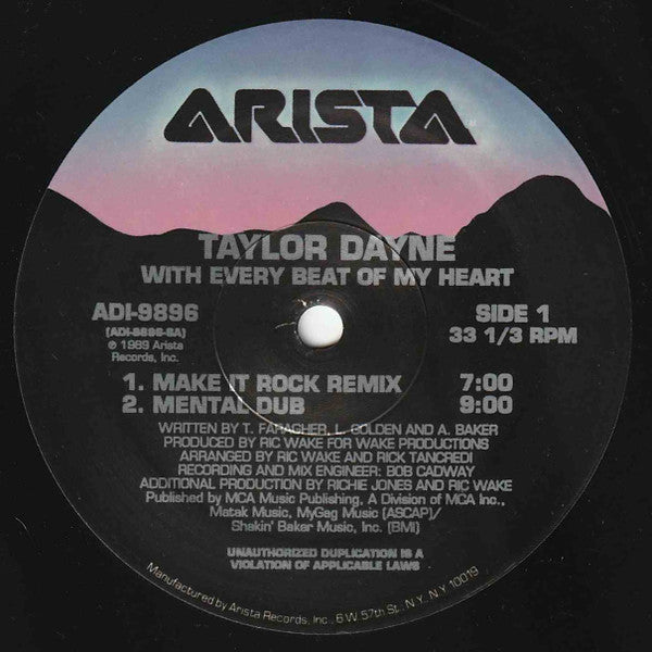 Taylor Dayne – With Every Beat Of My Heart (NM, FUNDA VG+) BOX6
