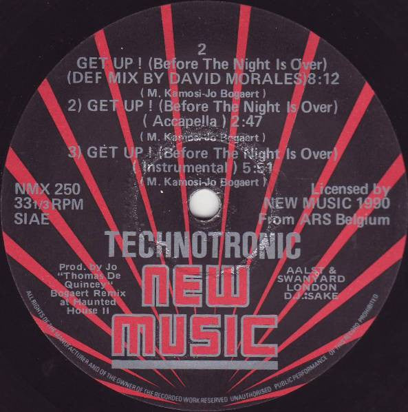 Technotronic – Get Up (Before The Night Is Over) (NM, FUNDA VG+) BOX6