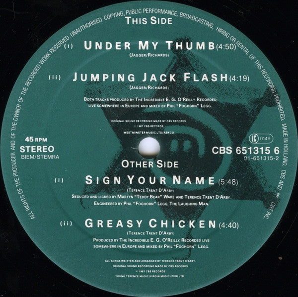 Terence Trent D'Arby – Sign Your Name (NM) BOX36