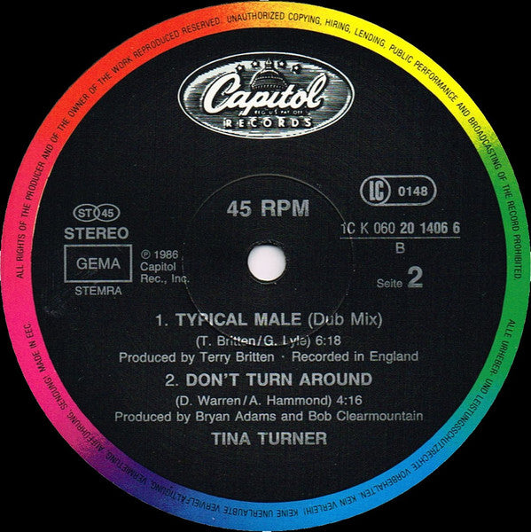Tina Turner – Typical Male (Dance Mix) BOX35