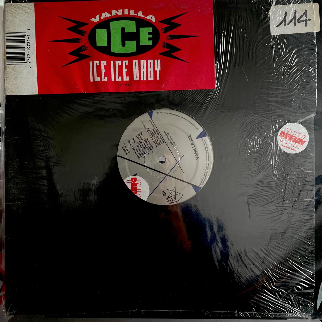 Vanilla Ice – Ice Ice Baby (NM, FUNDA VG+) - PEGATINA EN GALLETA- BOX6