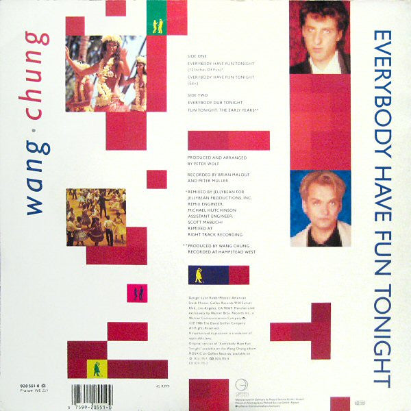 Wang Chung – Everybody Have Fun Tonight (NM, FUNDA EX) BOX27