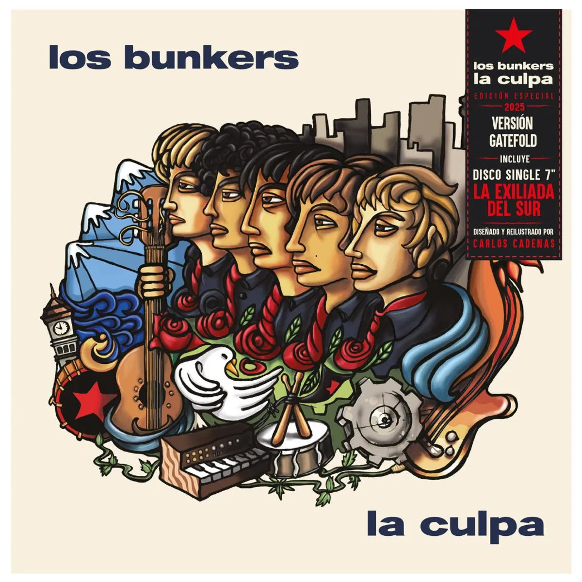 Los Bunkers - La Culpa (Vinilo LP Gatefold + Single 7") NUEVOM, SELLADO BOXV30