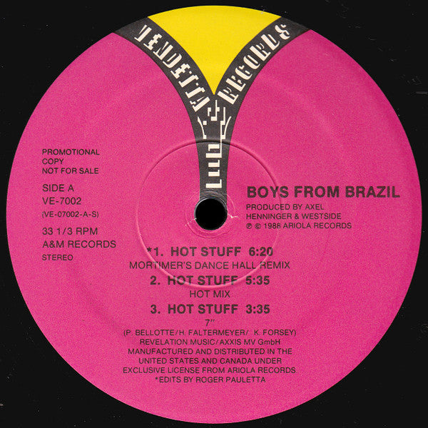 Boys From Brazil Hot Stuff (NM, Funda Generic) Box35