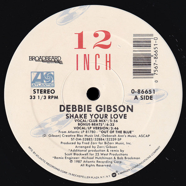 Debbie Gibson – Shake Your Love (NM, Funda Generic) Box21