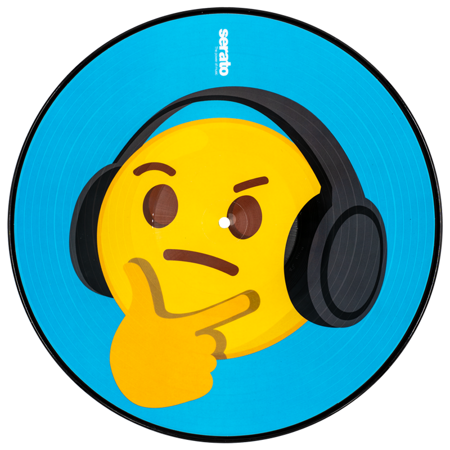 Timecode Vinilo Serato 12" Emoji Series #4 Thinking-Crying (Par)