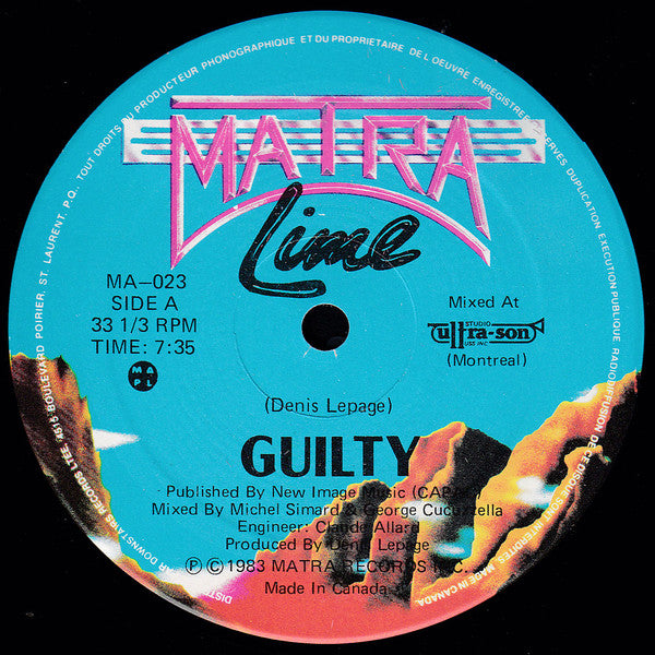 Lime – Guilty (VG+, Funda Generic) Box14