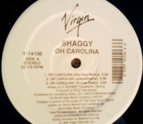 Shaggy – Oh Carolina (VG+, Funda Genérica) Box9