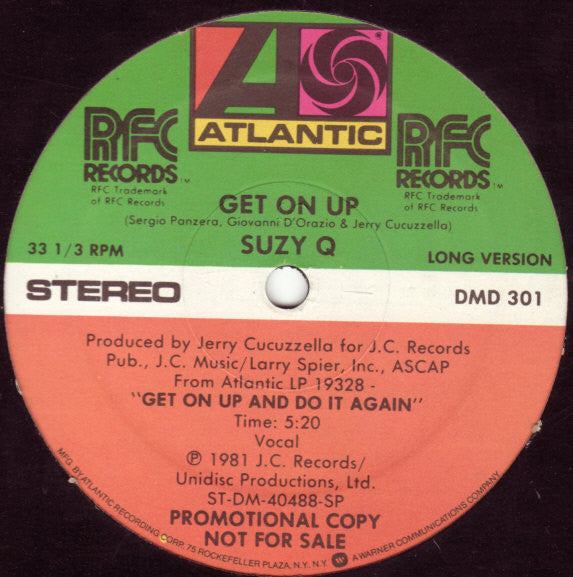 Suzy Q – Get On Up (NM, Funda Generic) Box8