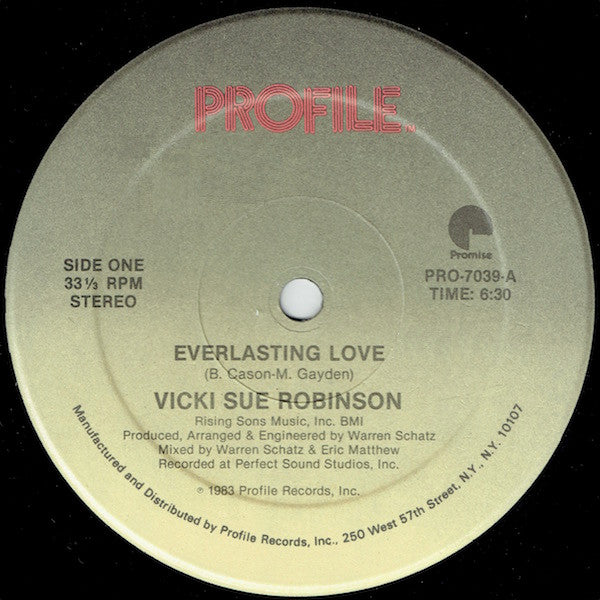 Vicki Sue Robinson – Everlasting Love (VG+, Funda Generic) Box19