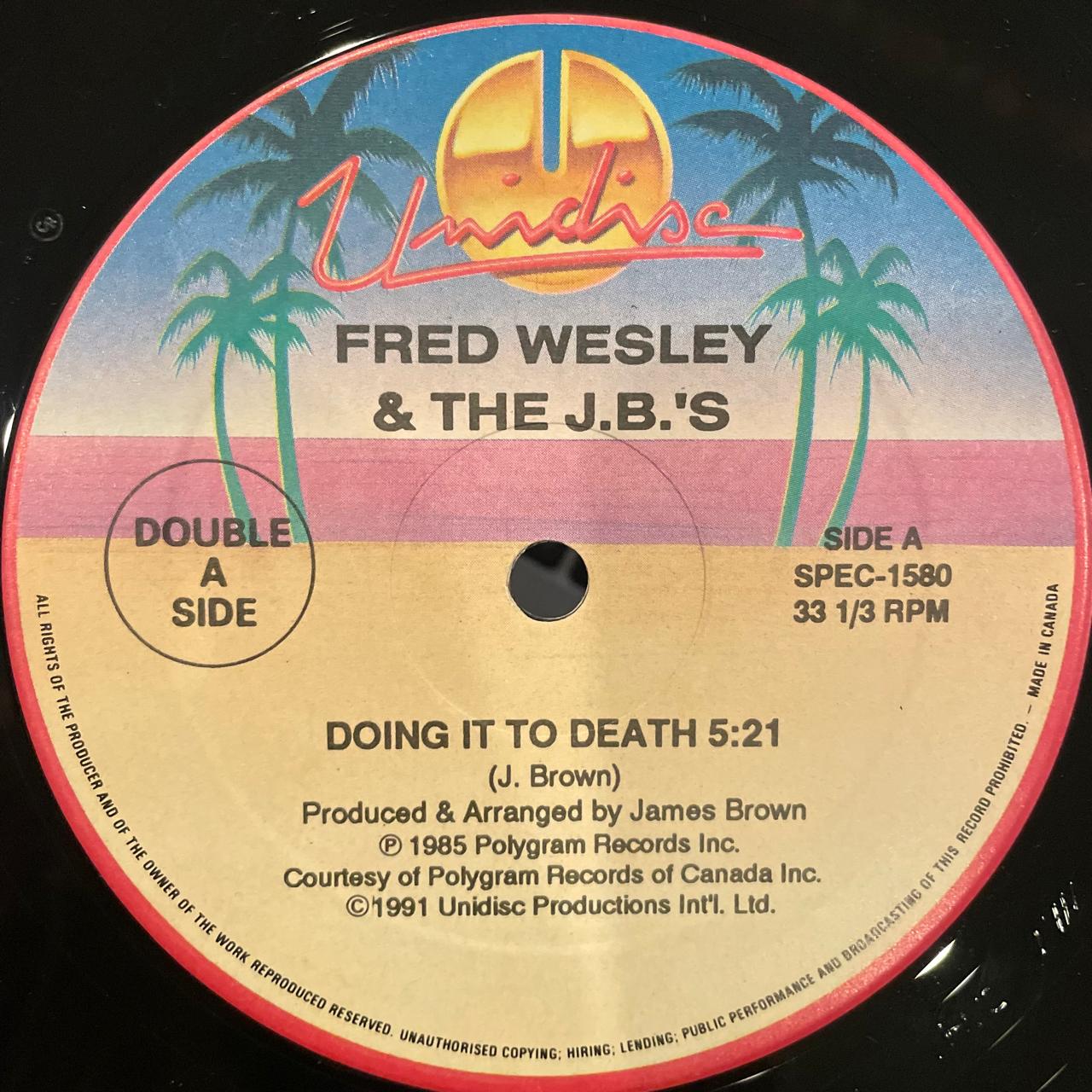 Fred Wesley & The J.B.'s / Bar-Kays – Doing It To Death / Sexomatic (NM, FUNDA VG+)