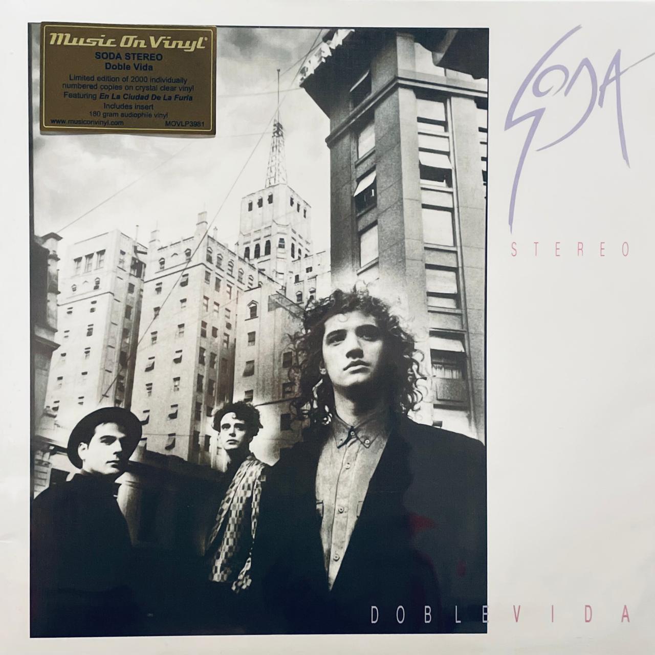 Soda Stereo – Doble Vida / EDICIÓN LIMITADA NUMERADA & CRYSTAL CLEAR / INCLUYE INSERT (NUEVO, SELLADO)