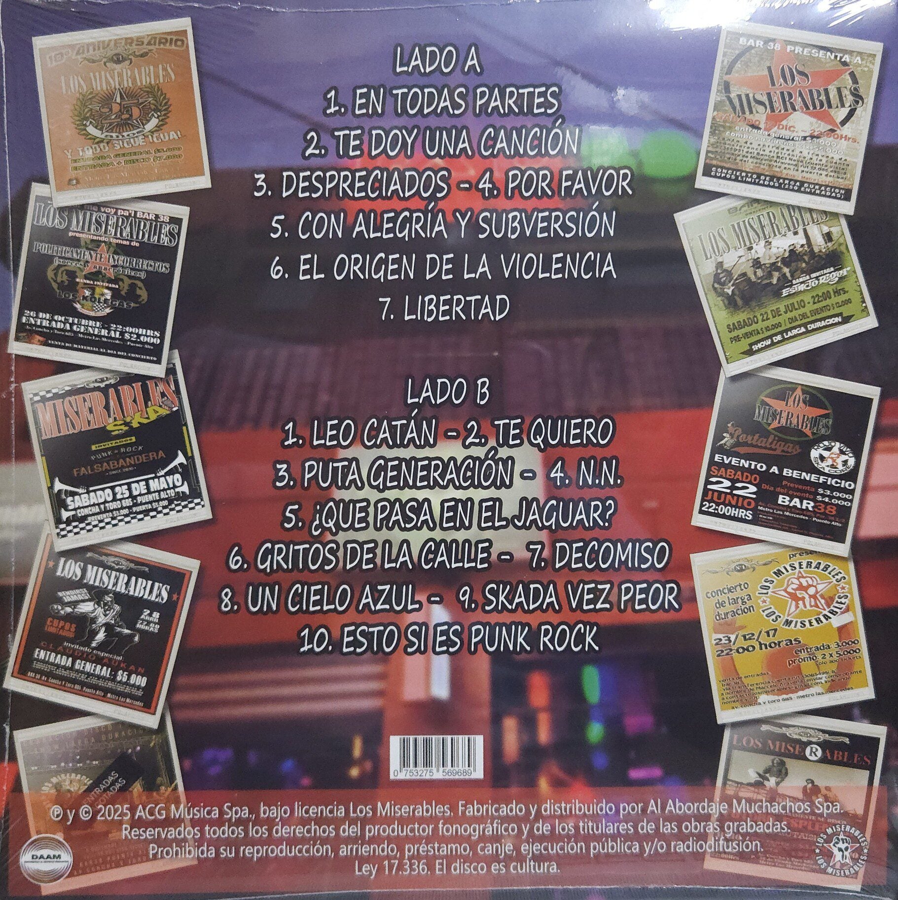 Los Miserables – En Vivo En Bar 38 (NUEVO, SELLADO) BOXV2
