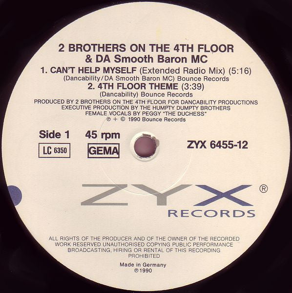 2 Brothers On The 4th Floor & Da Smooth Baron MC – Can't Help Myself (NM, FUNDA EX) BOX28