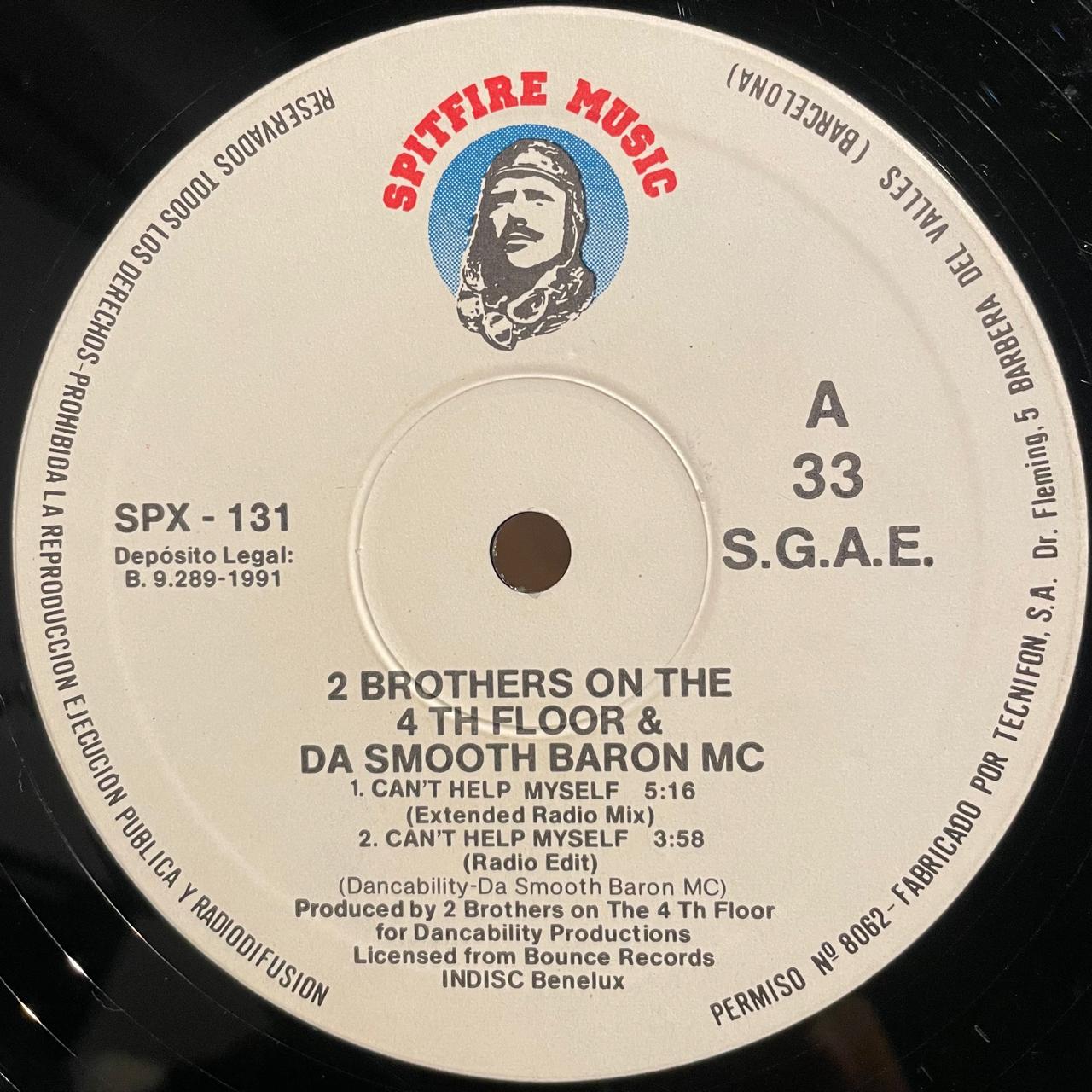2 Brothers On The 4th Floor & Da Smooth Baron MC – Can't Help Myself (VG+)