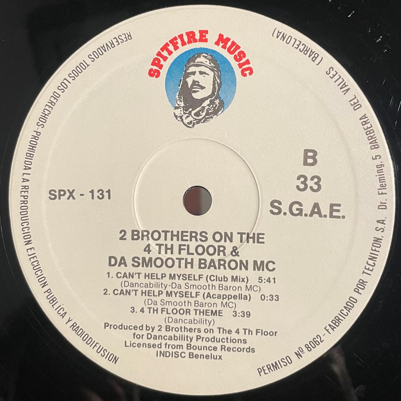 2 Brothers On The 4th Floor & Da Smooth Baron MC – Can't Help Myself (VG+)