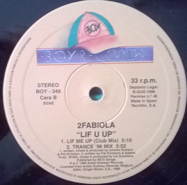2 Fabiola – Lift U Up (NM) BOX28