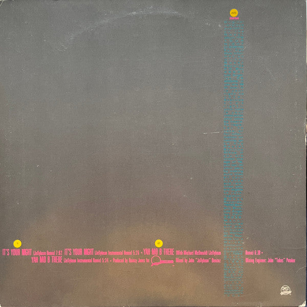 James Ingram – It's Your Night / Yah Mo B There (EX) BOX32