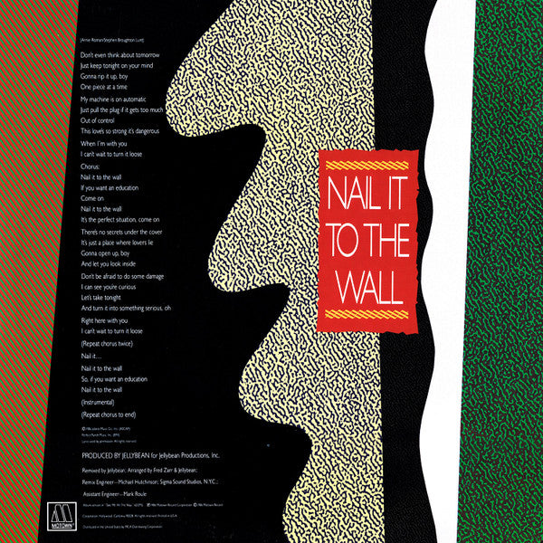 Stacy Lattisaw – Nail It To The Wall (Special 12" Version) (NM, FUNDA VG+) BOX26