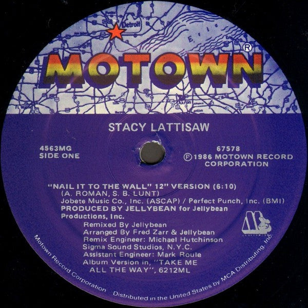 Stacy Lattisaw – Nail It To The Wall (Special 12" Version) (NM, FUNDA VG+) BOX26