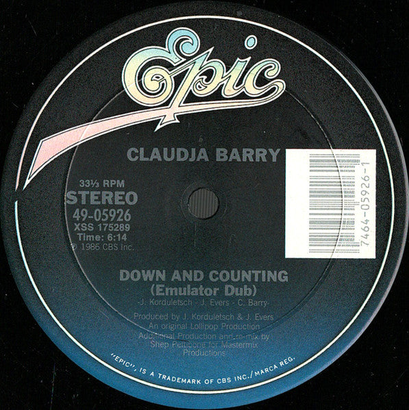 Claudja Barry – Down And Counting (NM, FUNDA VG+) BOX23