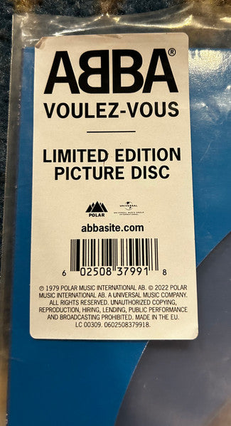 ABBA – Voulez-Vous / LIMITED EDITION PICTURE DISC (NUEVO, SELLADO)