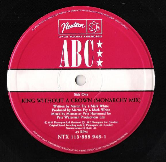 ABC – King Without A Crown (EX, FUNDA NM) BOX29