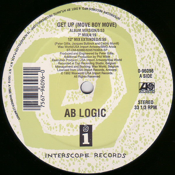AB Logic – Get Up (Move Boy Move) (NM, Funda Generic) Box38