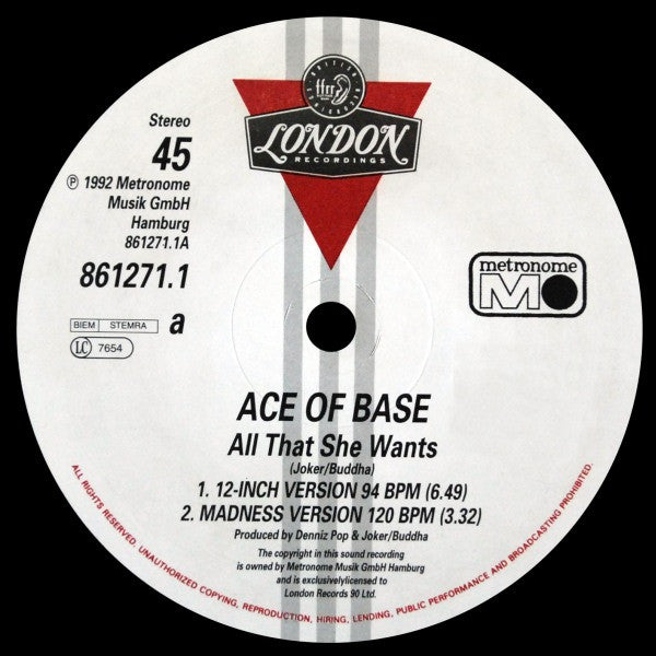 Ace Of Base – All That She Wants (VG+) BOX12