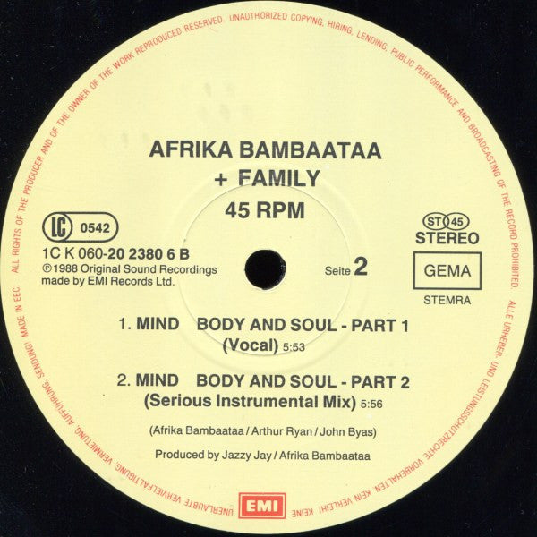 Afrika Bambaataa And Family – Reckless (NM, FUNDA VG+) BOX32