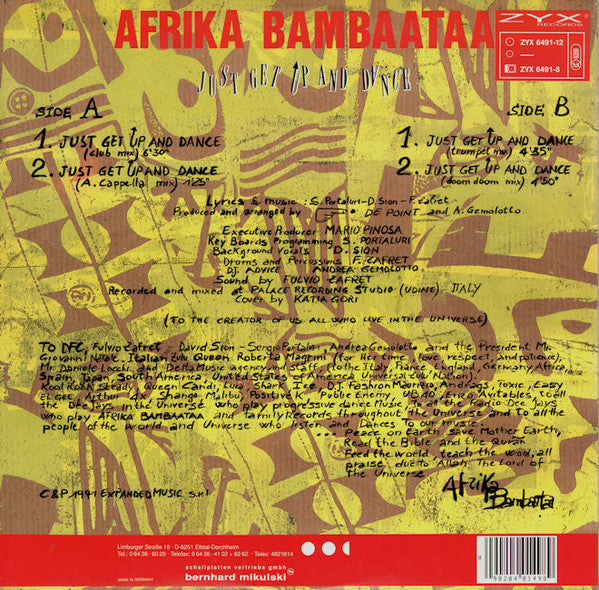 Afrika Bambaataa – Just Get Up And Dance (NM, FUNDA VG+) BOX5