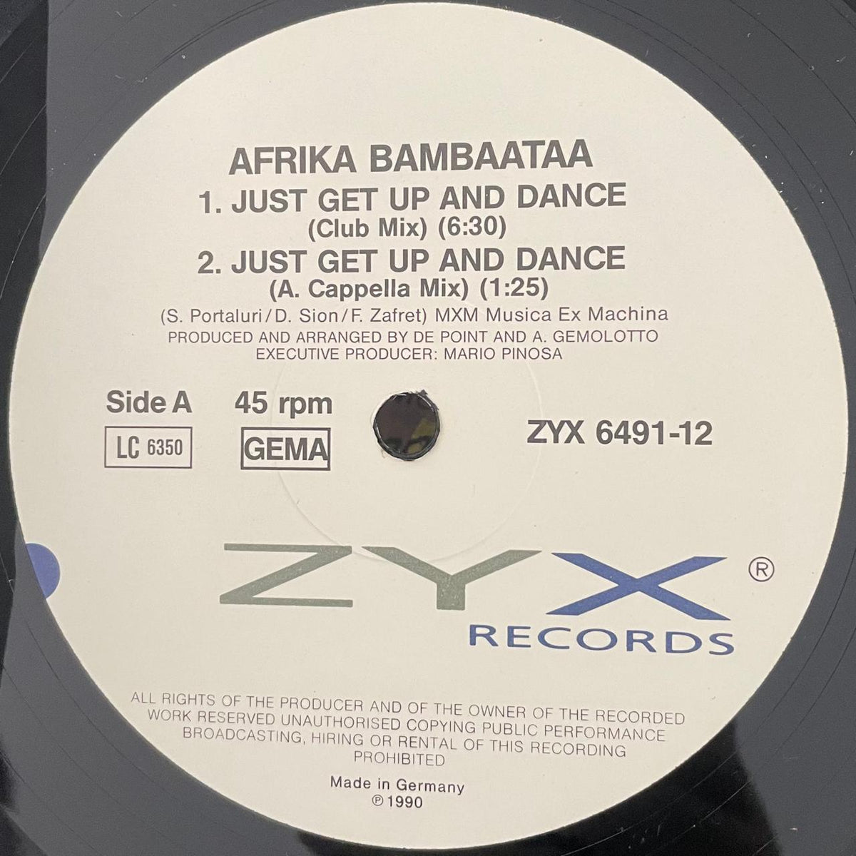 Afrika Bambaataa – Just Get Up And Dance (NM, FUNDA VG+) BOX5