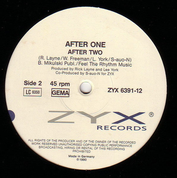 After One – Tom's Diner Rap (NM) BOX33