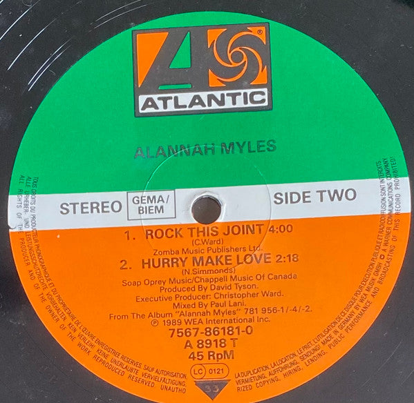 Alannah Myles – Love Is (NM, FUNDA EX)
