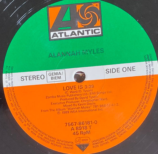 Alannah Myles – Love Is (NM, FUNDA EX)