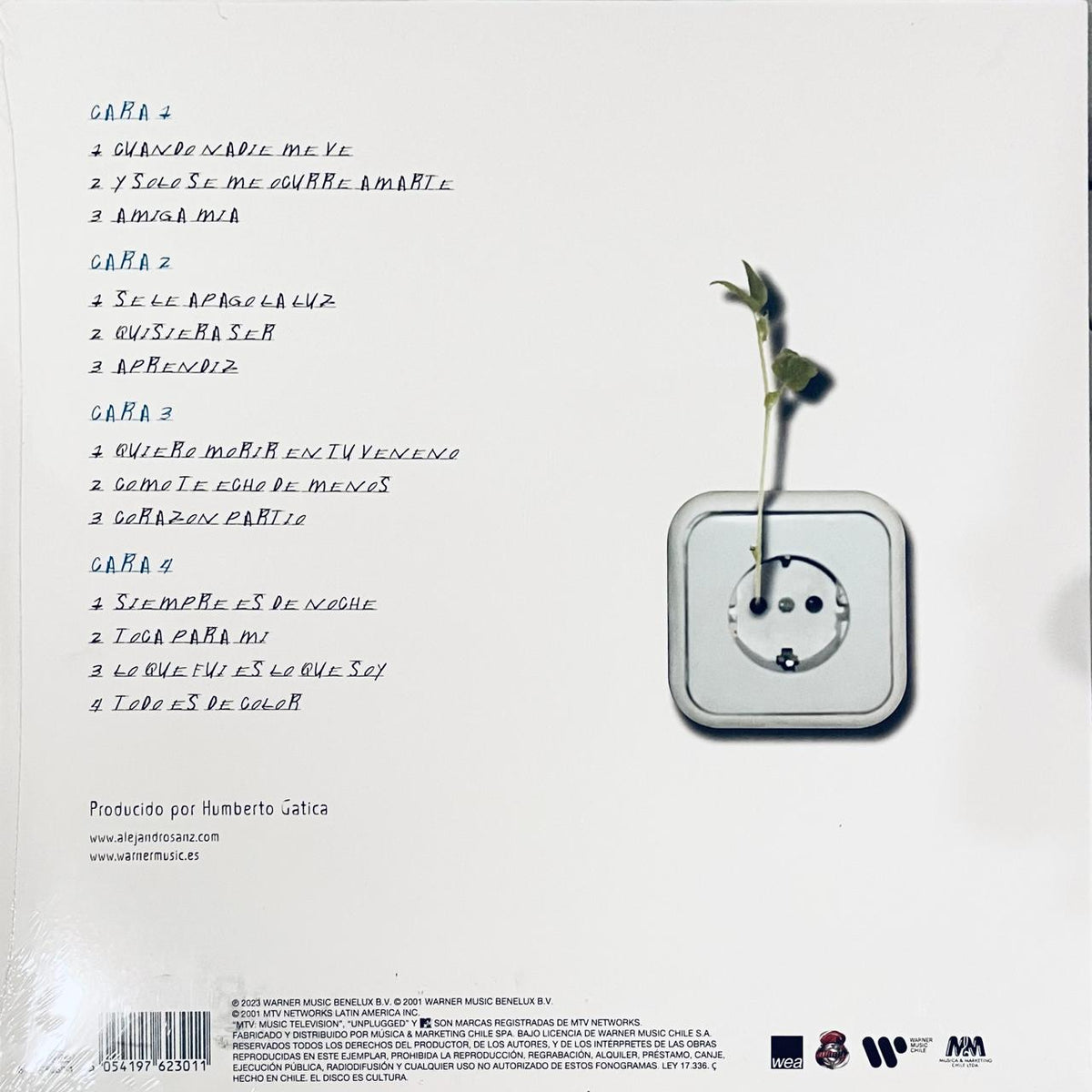 Alejandro Sanz – MTV Unplugged / DISCO DOBLE (NUEVO, SELLADO)