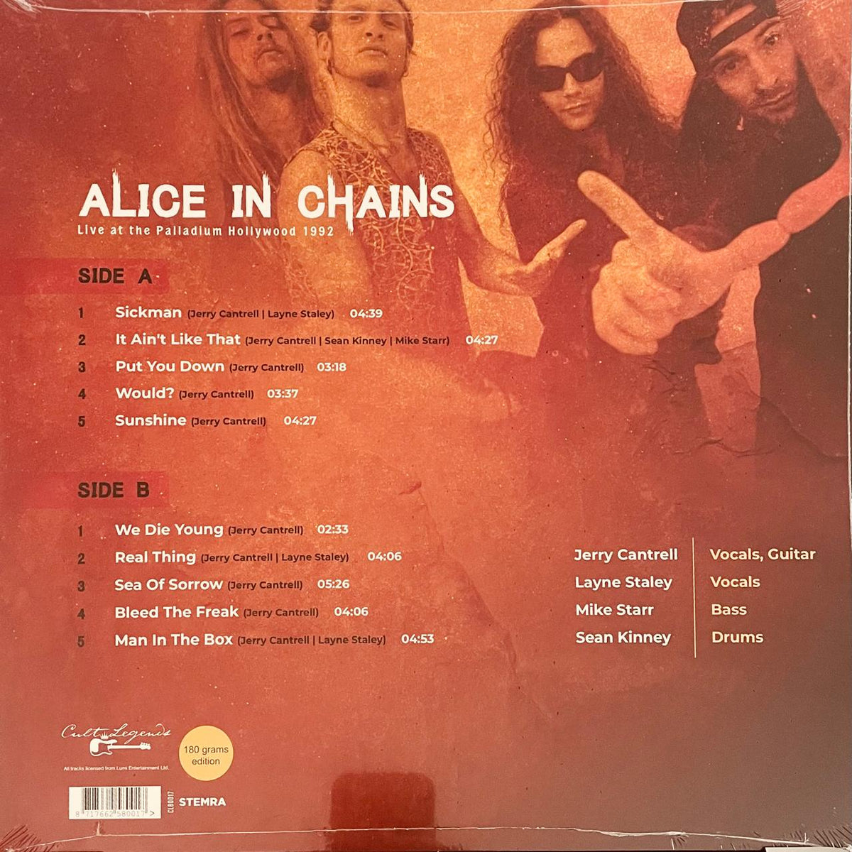 Alice In Chains – Live At The Palladium Hollywood 1992 (NUEVO, SELLADO)