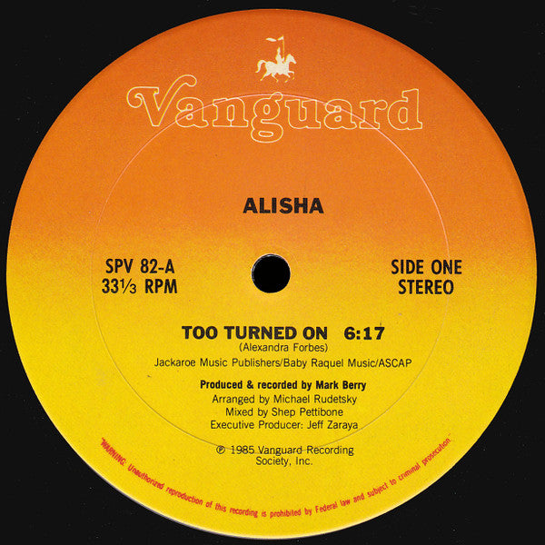 Alisha – Too Turned On (EX) BOX10