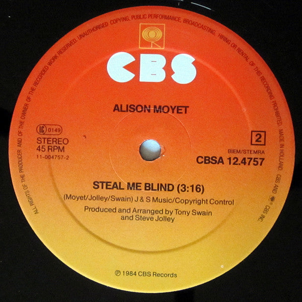 Alison Moyet – All Cried Out (NM, FUNDA VG+) BOX33