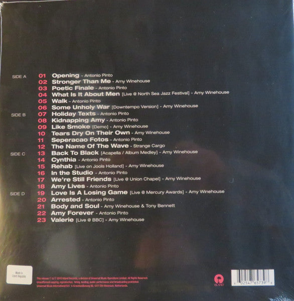 Amy Winehouse, Antonio Pinto – Amy (The Original Soundtrack) / DISCO DOBLE (NUEVO, SELLADO) BOXV46