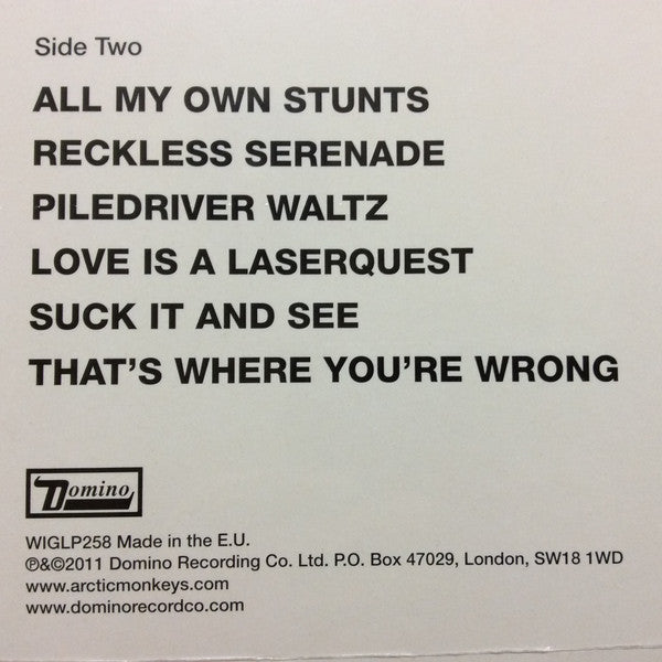 Arctic Monkeys – Suck It And See (NUEVO, SELLADO)