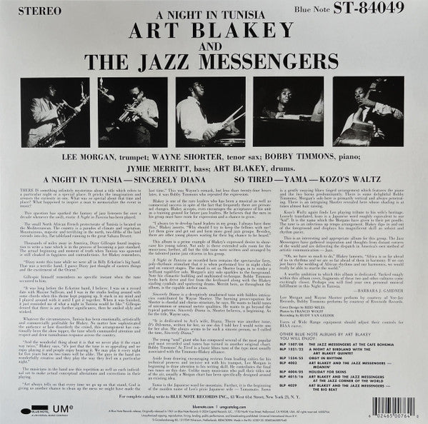 Art Blakey & The Jazz Messengers – A Night In Tunisia (NUEVO, SELLADO)