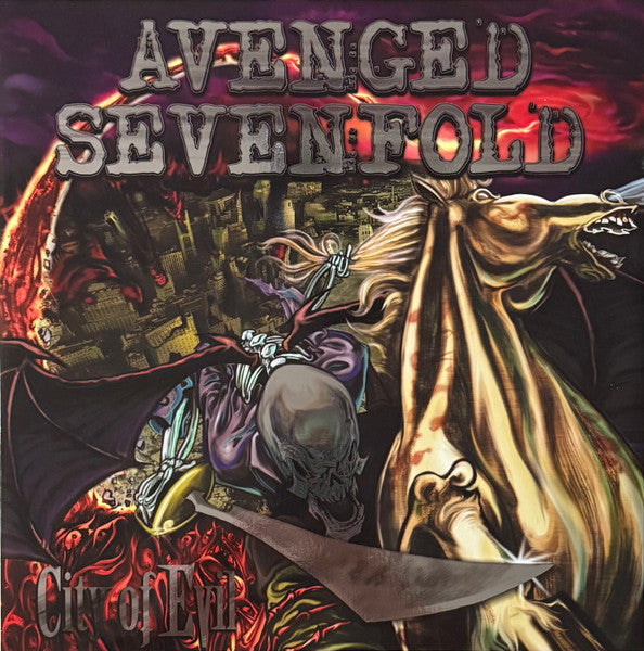 Avenged Sevenfold – City Of Evil - 20th Anniversary Orange & Red Swirl Vinyl / DISCO DOBLE (NUEVO, SELLADO) BOXV43