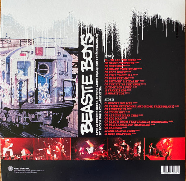 Beastie Boys – Live At Estadio Obras, Buenos Aires, April 15th 1995 - Radio Broadcast / LIMITED TO 500 COPIES (NUEVO, SELLADO)