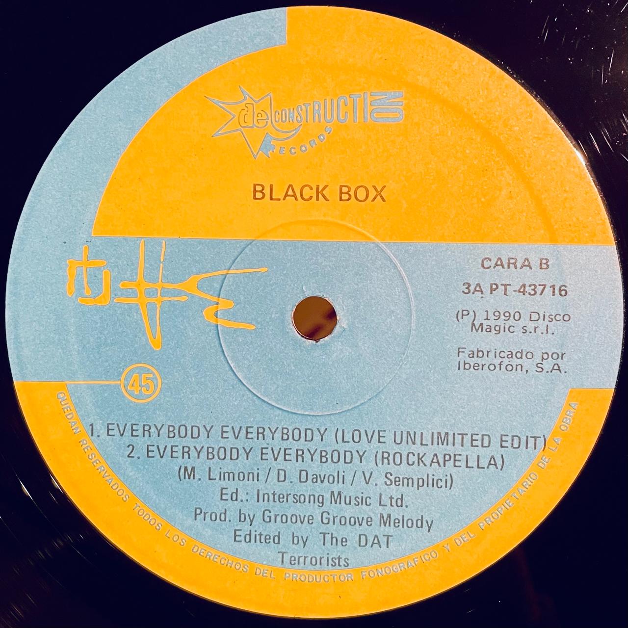 Black Box – Everybody, Everybody (NM, FUNDA EX)