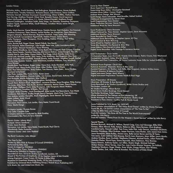 Hans Zimmer – No Time To Die (Original Motion Picture Soundtrack) / DISCO DOBLE (NUEVO, SELLADO)