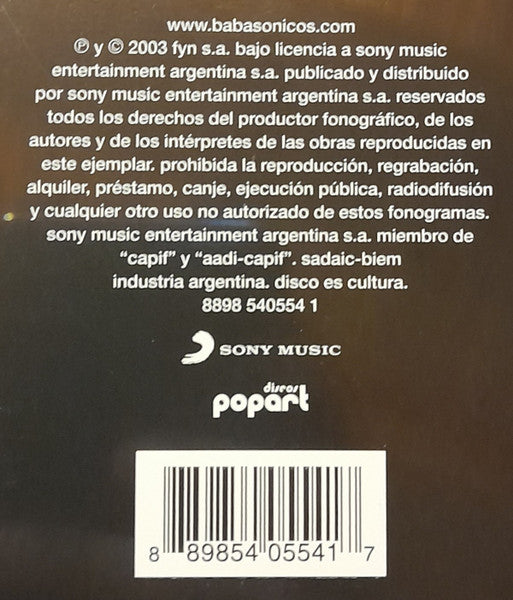 Babasonicos – Infame (NUEVO, SELLADO)