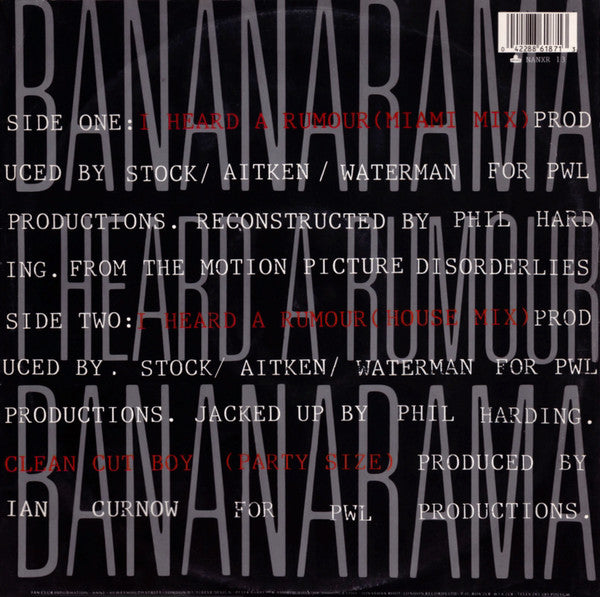 Bananarama – I Heard A Rumour (Miami Mix) (NM, FUNDA VG+)