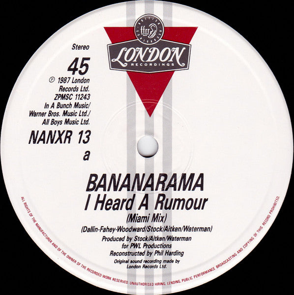 Bananarama – I Heard A Rumour (Miami Mix) (NM, FUNDA VG+)
