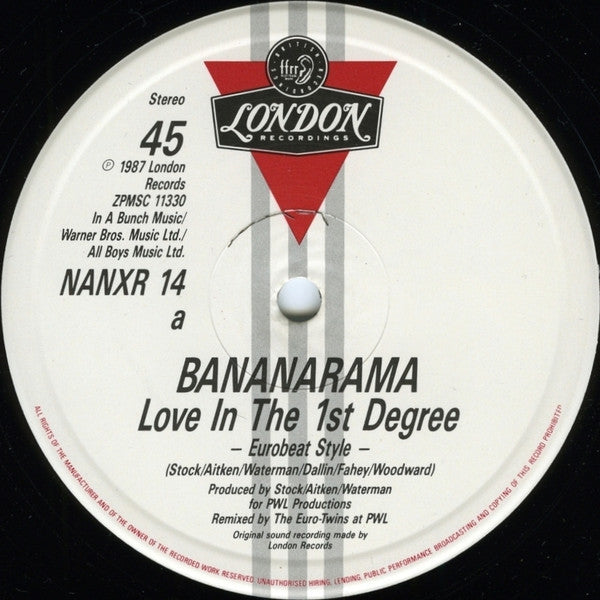 Bananarama – Love In The First Degree (NM, FUNDA VG+)